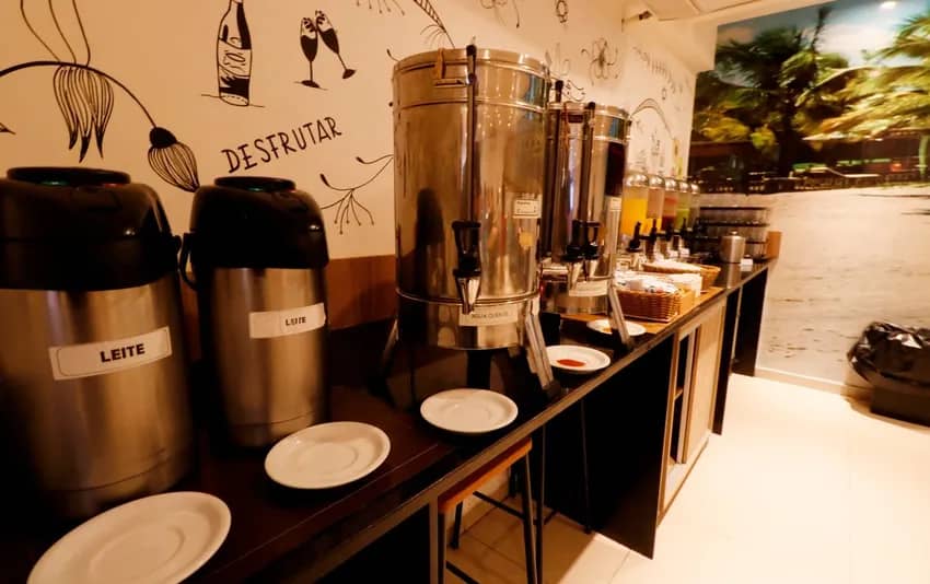 Foto das bebidas servidas no Acqua Inn
