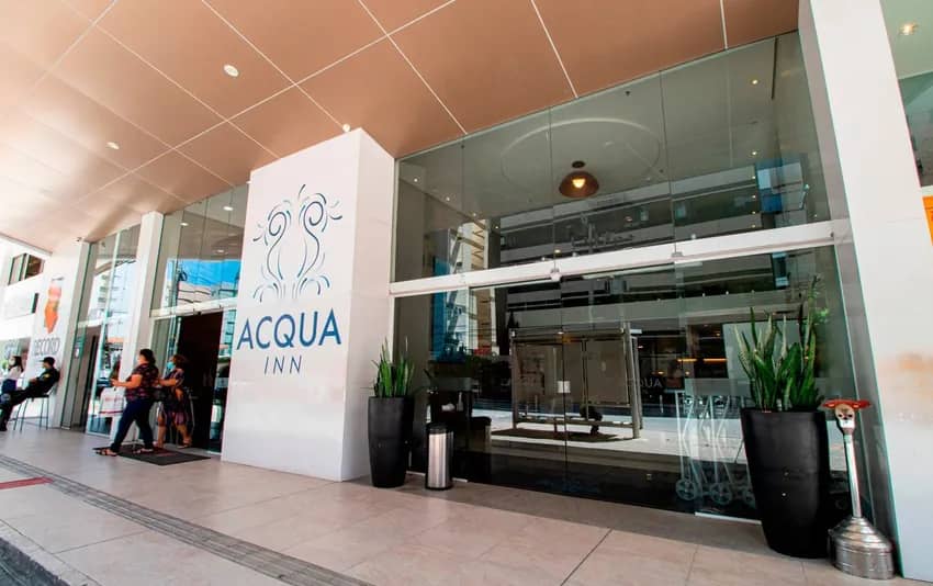 Foto da entada no Acqua Inn