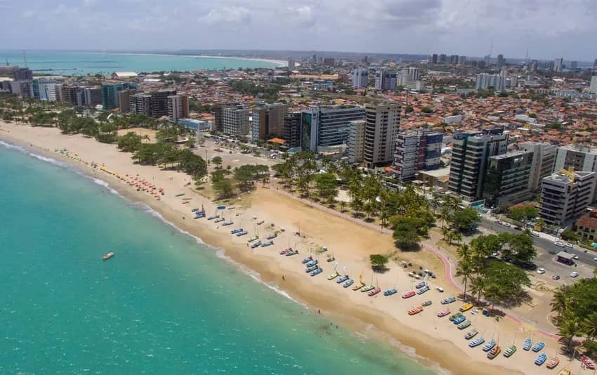 Foto aérea no Acqua Suítes