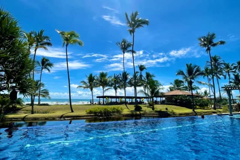 Foto do mar no Resort Tororomba