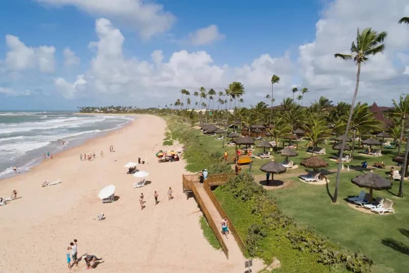 Foto da praia no Vila Galé Marés