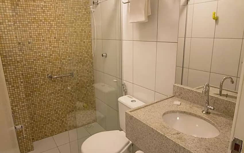 Foto do banheiro no Villa Smart