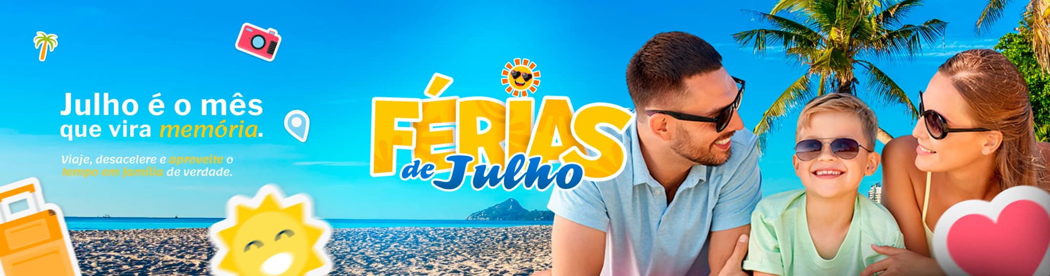 Pacotes para Férias de Julho com viagens em família, destinos nacionais e internacionais