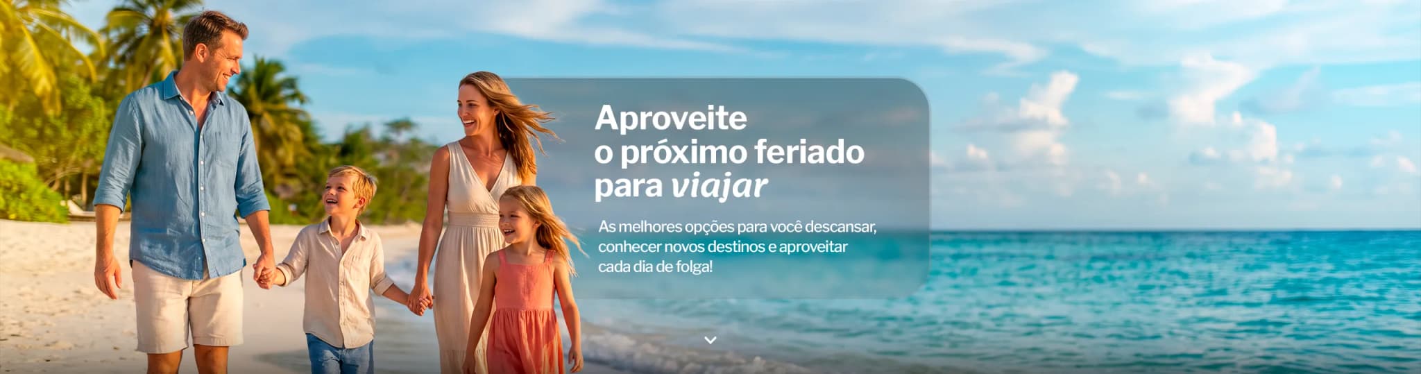 Banner de campanha para viajar no feriado
