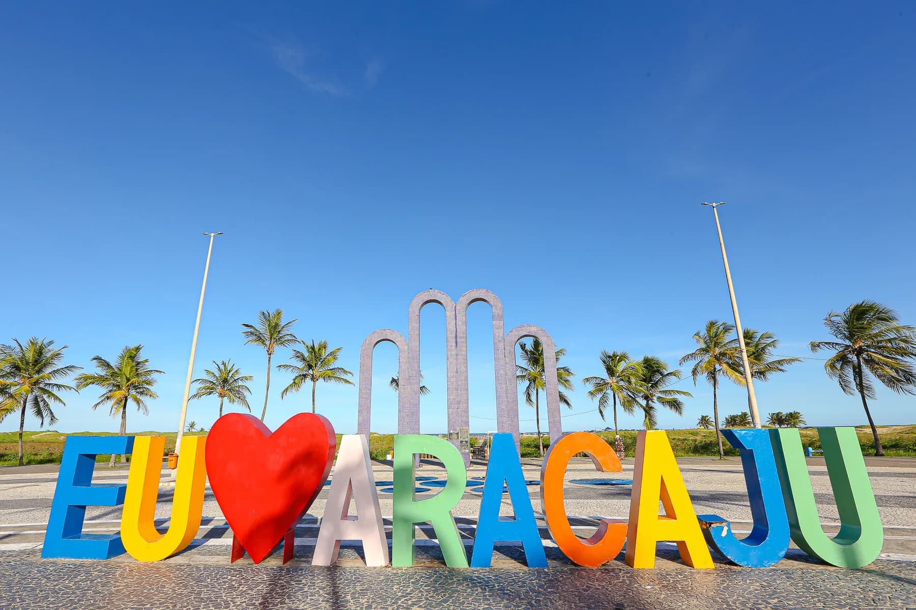 Foto do letreiro de aracaju no Aracaju - SE