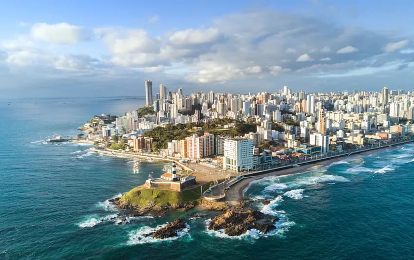 Foto aérea da cidade de salvador no Salvador - BA