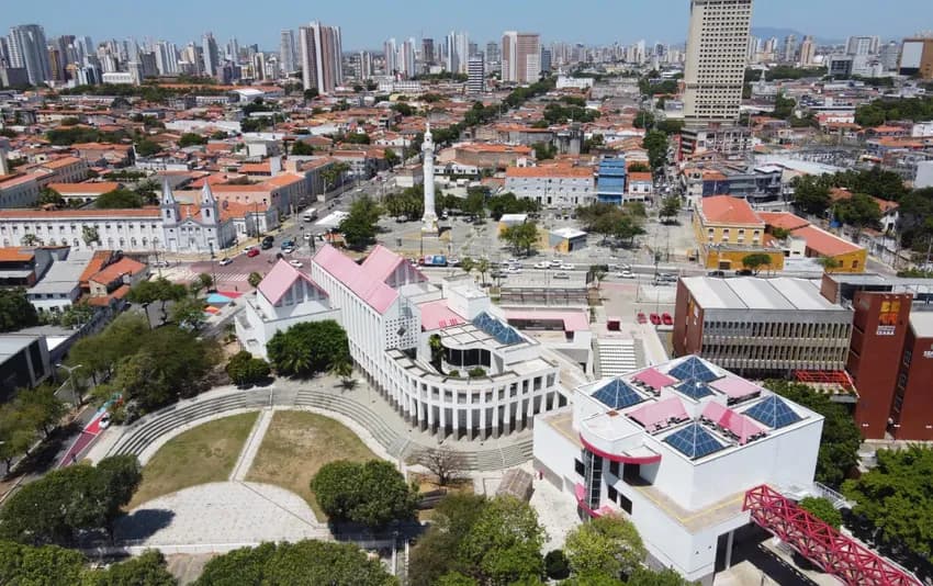 Foto aérea da cidade de fortaleza no Fortaleza - CE