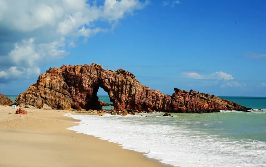 Foto da natureza da praia no Jericoacoara - CE