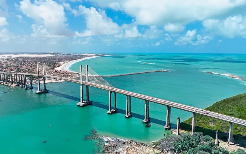 Foto aérea da cidade de natal no Natal - RN