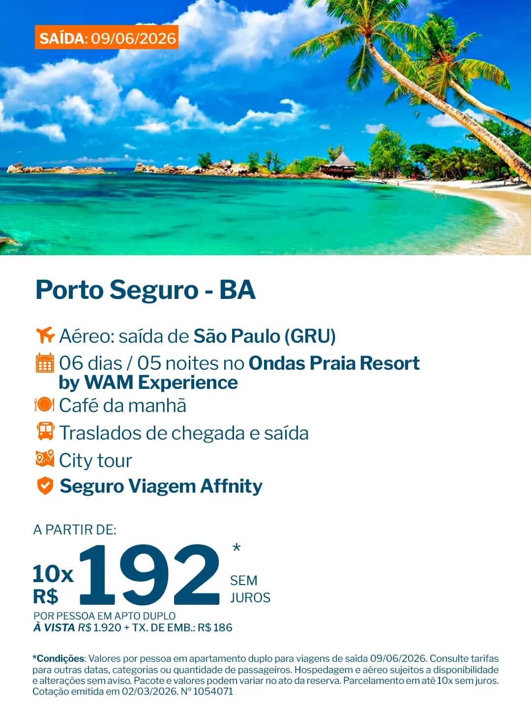 Porto Seguro - 5 noites - Ondas Praia Resort by WAM Experience